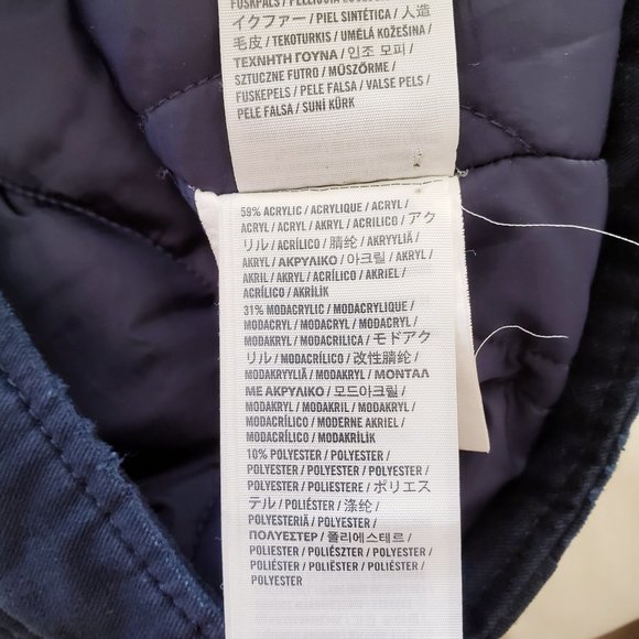 Hollister Men's Cotton Canvas Heavy Parka - Navy - Picture 12 of 13